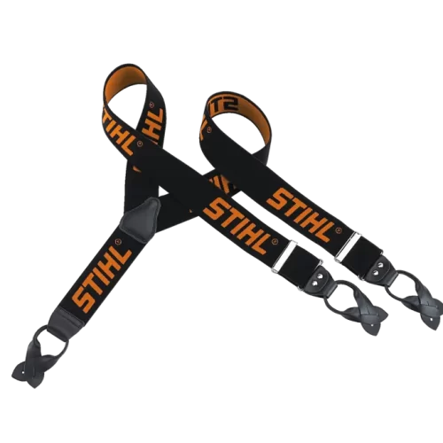 Bretellen, 110 cm, zwart/oranje, om te knopen