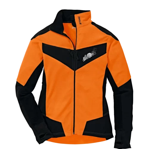 Fleecejack, DYNAMIC, maat L, fluo-oranje