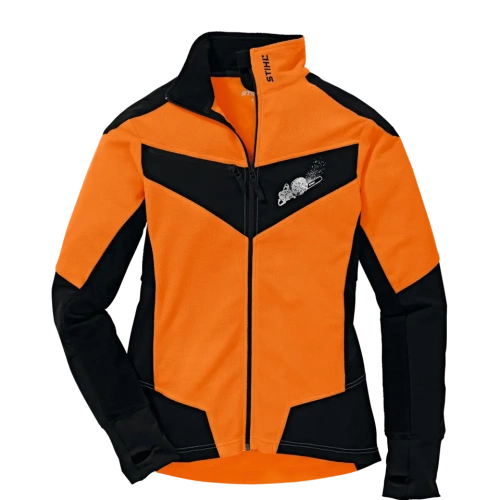 Fleecejack, DYNAMIC, maat XL, fluo-oranje